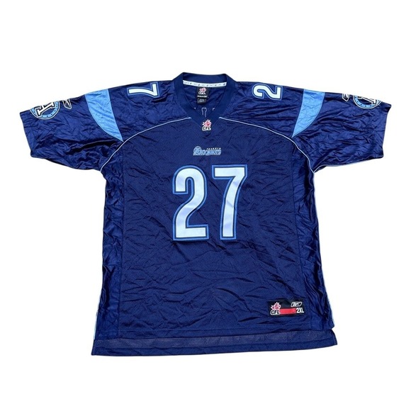 Reebok Other - Reebok Toronto Argonauts CFL Jersey Ricky Williams 27 Blue Stitched Mens 2XL